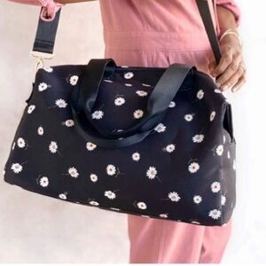Alice + Olivia By Stacey Bendet Travel Duffel Bag Daisy Print